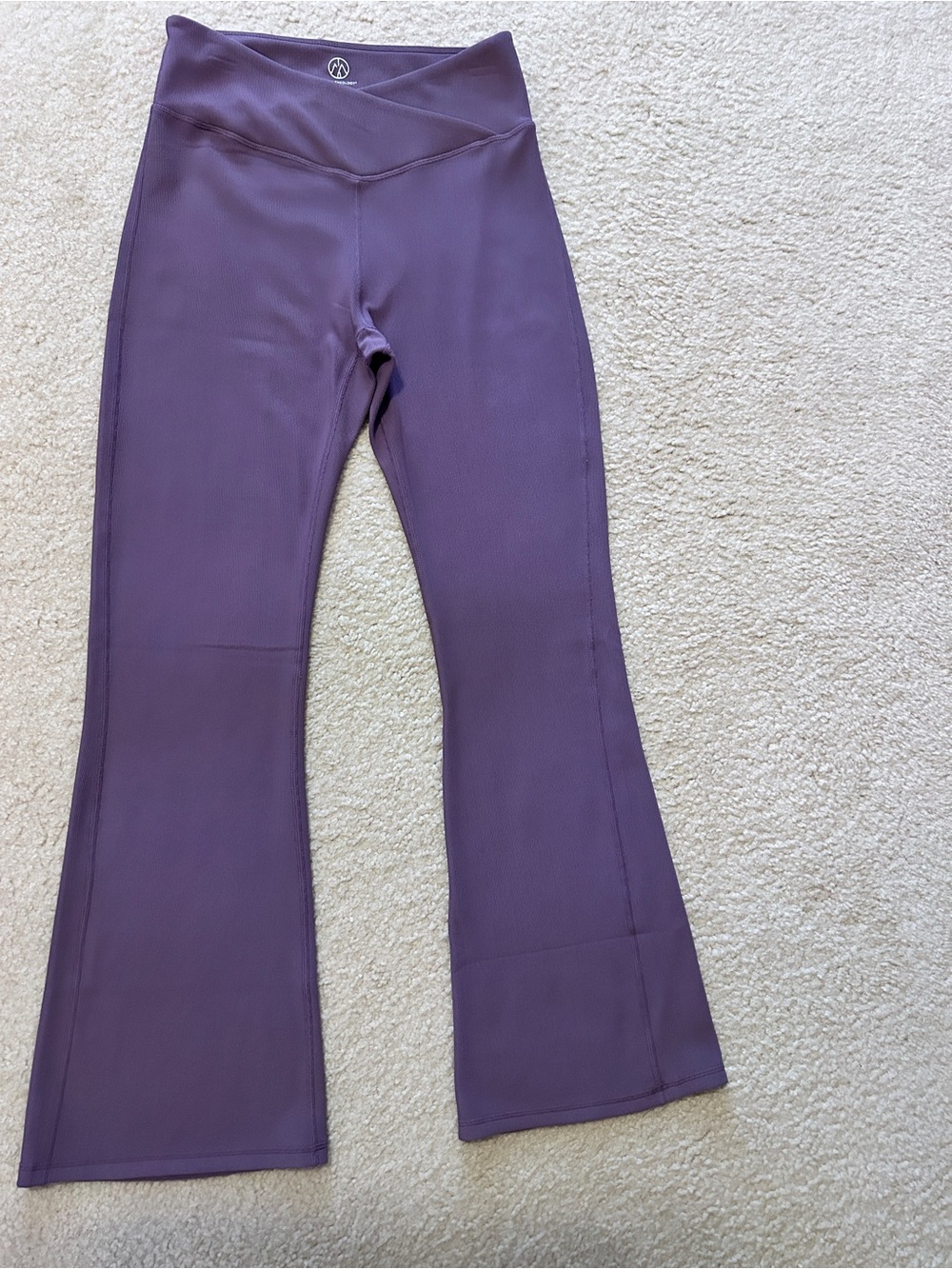 Women's Purple Flare Yoga Pants - Active Comfort